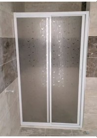 Resim Nokta Duşakabin 120cm Duvardan Duvara Teknesiz Mika Duşakabin Nd401 Şeffaf 