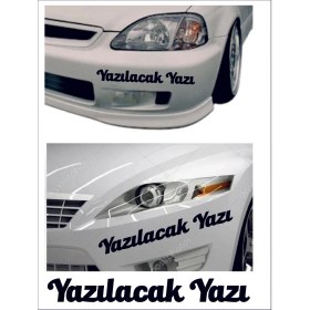 Resim Sticker Usta Kişiye Özel Yazı 2 Adet Isim Soyisim Sticker 00096 