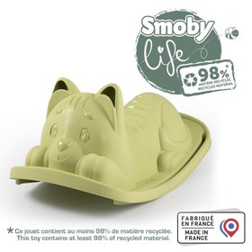 Resim Smoby Life Sallanan Tahterevalli - Yeşil Kedi Efektli 830108 