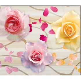 Resim Olinpa Cam Ocak Arkası Koruyucu | Çiçek 