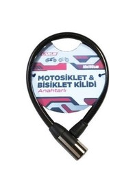 Resim Bisiklet Kilidi Anahtarlı 10x100 Siyah Siyah 