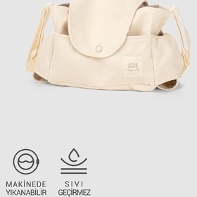 Resim Sıvı Geçirmez Bebek Arabası Organizer Çantası Küçük Pamuk Desenli Coton Çok Renkli 