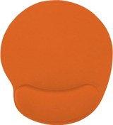 Resim Turuncu Bilek Destekli Ergonomik Jel Kaymaz Taban Mouse Pad 