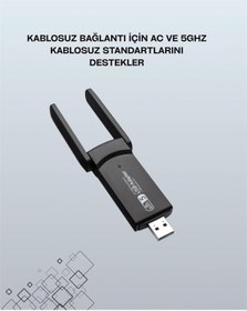 Resim Diğer Usb Wifi Adaptör 1200 Mbps Hız 38775275 