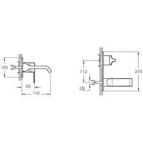 Resim Artema Suit U Ankastre Sıva Üstü Lavabo Bataryası Altın A4248723 