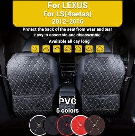 Resim Xuweiwei 1pcs Brown Araç Koltuğu Koruyucu Anti-kick Mat Depoluma Cepli Evrensel Dayanıklı 