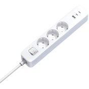 Resim Xiaomi 20W Power Strip 3’lü Priz - 2× USB-C + 1× USB-A Hızlı Şarj (Xiaomi Türkiye Garantili) 