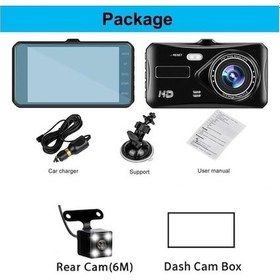 Resim Createtech Video Ve Ön Kaydedici Kamera İçi Görüş Gece Görüşlü Ekran Dvr Dokunmatik Arka Araç Kamerası 1080p Zq 