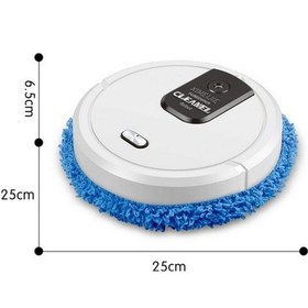 Resim Aitong Akıllı 3'ü 1 Arada Robot Süpürge Islak/kuru Temizleme Oto-nemlendirme Usb Şarj Siyah Siyah 