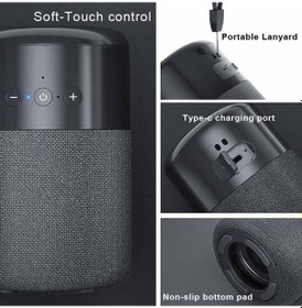 Resim Besthome1 Arion B20 Siyah Kulaklıklı Hoparlör, Hi-res Ses 