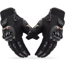 Resim Shansahn Uzun Korumalı Motor Eldiveni Siyah 