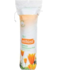 Resim İpek Nilüsi Disk Makyaj Temizleme Pedi 70'li x 24 Paket 