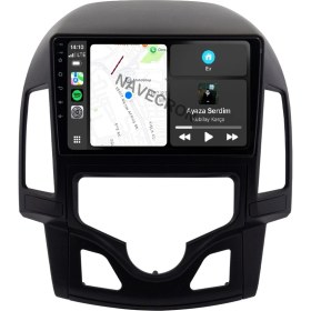 Resim Navecron Hyundaı I30 2008-11 Dijital Ac 9"uyumlu Androıd Multimedya Gerçek 2/32 Kablosuz Carplay Geri Görüş Kameralı 