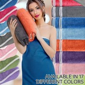 Resim Ekstra Büyük Yumuşak ve Emici Havlu 86.36cm x 177.8cm - 1 Büyük Havlu & 2 Adet Küçük Yüz Havlusu - Çok Amaçlı Banyo Örtüsü/Şal, Erkekler ve Kadınlar için Çeşitli Renklerde 