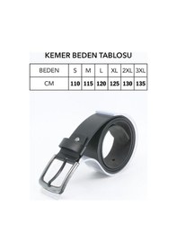 Resim Meriç Ticaret %100 Hakiki Deri Erkek Kemeri Kopmaz Bozulma Yapmaz Altın 