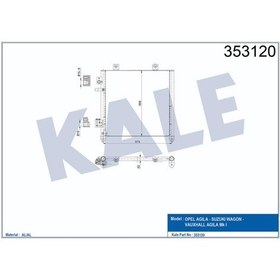 Resim Kondenser Opel Agila Suzuki Wagon 504644986 