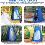 Resim Ema Otomatik Kamp Giyinme Çadırı 