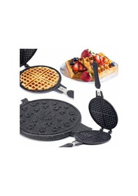 Resim Taşhan Döküm Granit Waffle Tavası 20 CM Bakalit Sap 