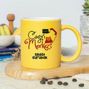 Resim İsme Özel Çağrı Merkezi Sarı Kupa Bardak 