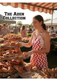 Resim Zikzak Desenli Mutfak Önlüğü Kırmızı Desenli 