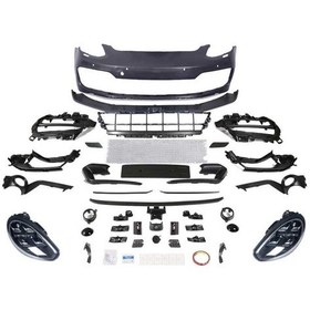 Resim Porsche Panamera İçin Uyumlu 2011-2013 İçin Full Facelift 2018 GTS BodyKit ( Farlar Dahil ) 