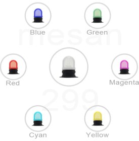 Resim Mesan Ø70 Rgb LED Kontak Tip Buzzer Taban Montaj Ms 294 110-220VAC 