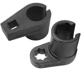 Resim 1 adet Offet Oksijen Sensörü Soketi 3/8 İnç Sürücü 7/8 İnç 22mm Tel Kapı Sensörü Yanından Erişir, O2 Tel Hasarını Önler, Araçların Çoğu Modeli için Evrensel Offet Pulle 