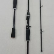 Resim Karbon Siyah Yem Çubuğu M Ton Karbon Fiber Malzeme İki Bölümlü Tak ve Uzatma Çubuğu Döküm Çubuğu Deniz Çubuğu Uzun Atış Çubuğu Yem Çubuğu Balıkçılık için Uygun Levrek, Alabalık, Demir Plaka Yavaş Sallama, Levrek, Tatlısu Sazanı 