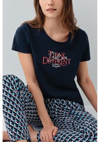 Resim Pierre Cardin Kadın Lacivert Pijama Takım Lacivert 