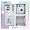 Resim Fujifilm Instax Mini 12 Beyaz Fotoğraf Makinesi - 10'lu Film - Simli Pleksi Kılıf - PVC Albüm ve Kıskaçlı Resim Standı Bundle Box 