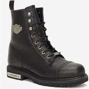 Resim Harley Davidson Colmar 025m100553 Siyah /black-baskılı Deri Erkek Hakiki Deri Motorcu Bot 