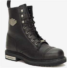 Resim Harley Davidson Colmar 025m100553 Siyah /black-baskılı Deri Erkek Hakiki Deri Motorcu Bot 