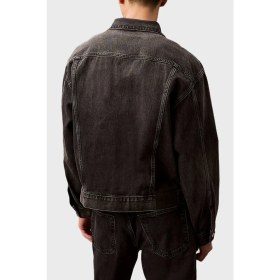 Resim Calvin Klein % 100 Pamuk Comfort Fit Göğüs Cepli Kot Ceket LV04RB796GRDD Erkek Kot Ceket LV04RB796G Rdd 