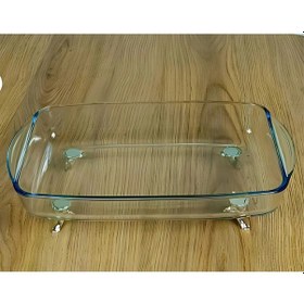 Resim Elta Collection Mini Ayaklı Derin Borcam Sunum Ve Servis Tepsisi Metal Ayaklı Cam Tepsi 