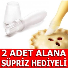 Resim Yağ Hazneli Silikon Yumurta Fırçası Pasta Börek Kek Hamur Fırçası 