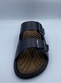 Resim Moda Ayakkabı 4521 Erkek Lacivert Rahat Taban Terlik 