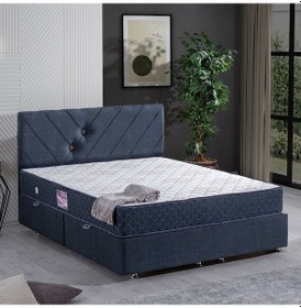 Resim Setaymobilya Lux Class Yandan Açılır Çift Kişilik Baza + Başlık + Deluxe Yatak 