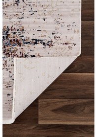 Resim Nostalgia Salon Halısı A3010c Bej Lacivert Renkli 