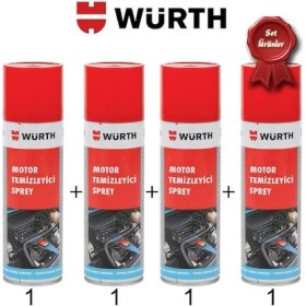 Resim Würth Motor Temizleme Spreyi 500 ml (4 Adet) 