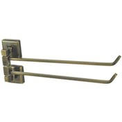 Resim Çelik Banyo Kumru Döner Havluluk Antik Renkli Sarı 