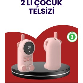 Resim Uzun Menzilli Bebek Telsizi Vox Modlu, Renkli Lcd Ekranlı 