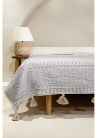 Resim Koza Home Assos Bej Taş Yıkama Çift Kişilik Yatak Örtüsü 230x250 5036 Bej 