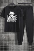 Resim uyguntarz Unisex Hoodie Baskılı 2'li Eşofman Takımı 
