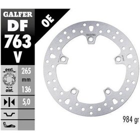 Resim Bmw F 900 Xr Arka Fren Diski 265 Mm 2025 Sonrası Galfer Yuvarlak Sabit Disk 