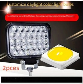 Resim Motion003 2 Adet 4 İnç Led Araba Işıkları Süper Parlak Dayanıklı Gündüz Rengi Tüm Ar 