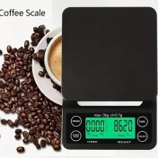 Resim Willowhaven Siyah 0.1g Hassas Akıllı Zamanlayıcılı Kahve Mutfak Terazisi 6.61lb Siyah 