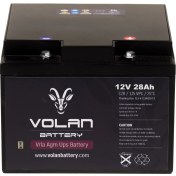 Resim Volan Battery 12 Volt 28 Ah (Amper) Kuru Akü 
