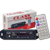 Resim Class Bluetooth-Usb-Sd-Mmc-Aux-Mikrofonlu-Kumandalı Oto Teyp Çevirici Dijital Player USB-402 