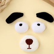 Resim 5/7 Parça Bebek Kumaş Burun, Ağız DIY Dekorasyon Yüz Özellikleri Peluş Köpek ve Kedi Burun-Ağız Aksesuarları 