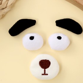 Resim 5/7 Parça Bebek Kumaş Burun, Ağız DIY Dekorasyon Yüz Özellikleri Peluş Köpek ve Kedi Burun-Ağız Aksesuarları 